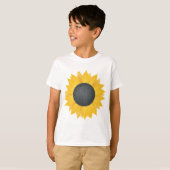 Zonnebloem Disco Ball Retro Party Vibe T-shirt (Voorkant volledig)