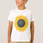 Zonnebloem Disco Ball Retro Party Vibe T-shirt (Voorkant)