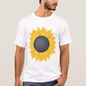 Zonnebloem Disco Ball Retro Party Vibe T-shirt (Voorkant)