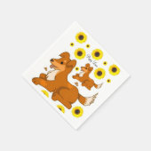 Zonnebloem Dog Paper Napkins Servet (Hoek)