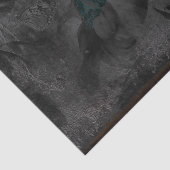 Zonnebloem Donkere Blauwgroen  Antiek textuur Tissuepapier (Detail)