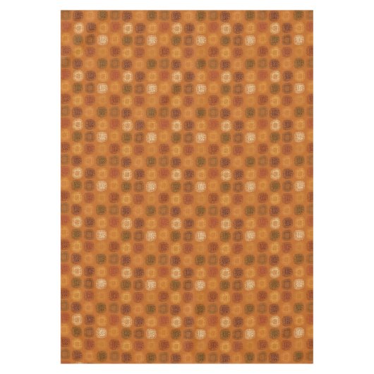 Zonnebloem Doodle Earthtone Hand-Drawn Pattern Tafelkleed (Voorkant)