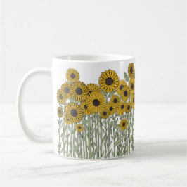 Zonnebloem Doodle Koffiemok