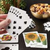 Zonnebloem door Basilius Besler Pokerkaarten (Insitu)