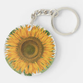 zonnebloem door Basilius Besler Sleutelhanger (Achterkant)