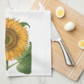  zonnebloem door Basilius Besler Theedoek (Quarter Fold)