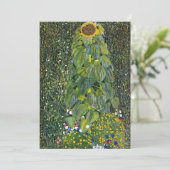 Zonnebloem door Gustav Klimt Bedankkaart (Staand voorkant)
