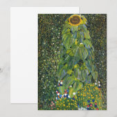 Zonnebloem door Gustav Klimt Bedankkaart (Voorkant / Achterkant)
