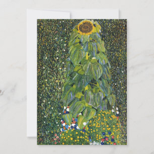 Zonnebloem door Gustav Klimt Bedankkaart