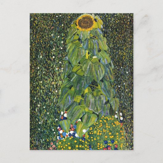 Zonnebloem door Gustav Klimt Briefkaart (Voorkant)