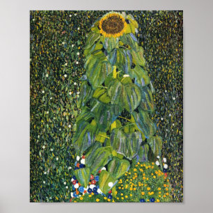 Zonnebloem door Gustav Klimt Poster