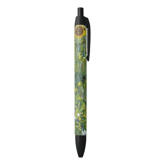 Zonnebloem door Gustav Klimt Zwarte Inkt Pen (Achterkant (Verticaal))