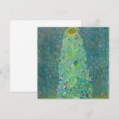 Zonnebloem door Klimt,  bloemen Art Nouveau (Voorkant / Achterkant)