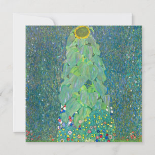 Zonnebloem door Klimt,  bloemen Art Nouveau