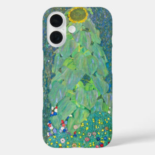 Zonnebloem door Klimt,  bloemen Art Nouveau iPhone 16 Hoesje
