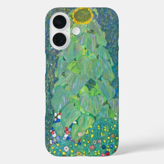 Zonnebloem door Klimt,  bloemen Art Nouveau Case-Mate iPhone Case (Achterkant)