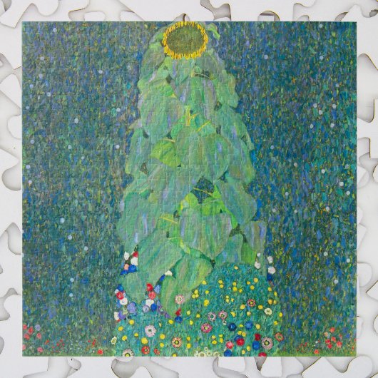 Zonnebloem door Klimt,  bloemen Art Nouveau Legpuzzel