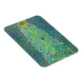 Zonnebloem door Klimt, bloemen Art Nouveau Magneet (Rechterzijde)