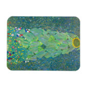 Zonnebloem door Klimt, bloemen Art Nouveau Magneet (Horizontaal)