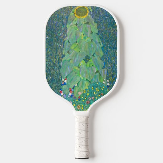 Zonnebloem door Klimt,  bloemen Art Nouveau Pickleball Paddle (Voorkant)