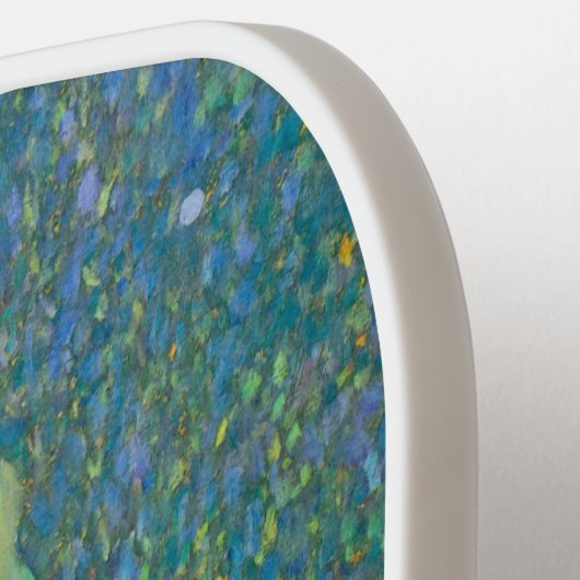 Zonnebloem door Klimt,  bloemen Art Nouveau Pickleball Paddle (Links Detail)