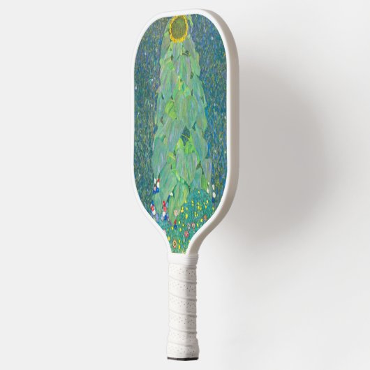 Zonnebloem door Klimt,  bloemen Art Nouveau Pickleball Paddle (Links)