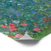 Zonnebloem door Klimt, bloemen Art Nouveau Poster (Hoek)