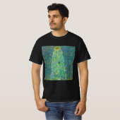 Zonnebloem door Klimt,  bloemen Art Nouveau T-shirt (Voorkant volledig)