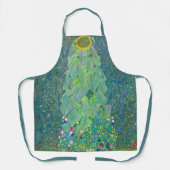 Zonnebloem door Klimt, Vintage Bloemen Art Nouveau Schort (Voorkant)