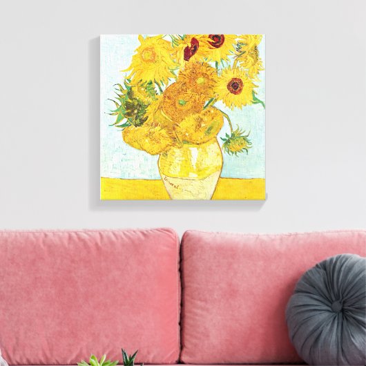 zonnebloem door Vincent Van Gogh, post-impressioni Canvas Afdruk (Insitu (Woonkamer))