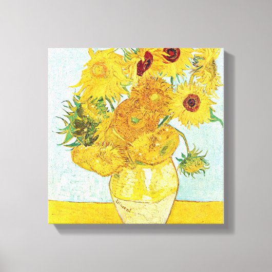 zonnebloem door Vincent Van Gogh, post-impressioni Canvas Afdruk (Voorkant)