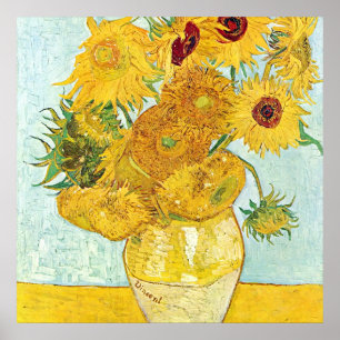 zonnebloem door Vincent Van Gogh, post-impressioni Poster