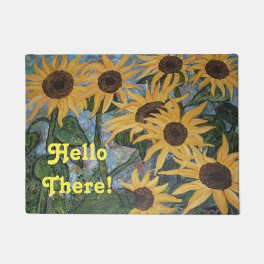Zonnebloem Doormat Deurmat (Voorkant)