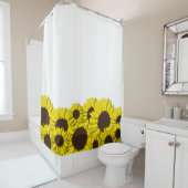 Zonnebloem Douchegordijn (In situ)