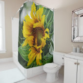 Zonnebloem Douchegordijn (In situ)