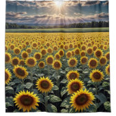 Zonnebloem Douchegordijn (Voorkant)