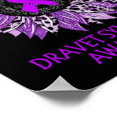 Zonnebloem Dravet Syndrome Awareness Paarse Lint Poster (Hoek)