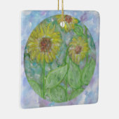 Zonnebloem Dream Circle met Lavender Art Ornament (Rechts)