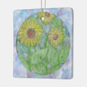 Zonnebloem Dream Circle met Lavender Art Ornament (Links)