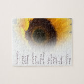 Zonnebloem Dream Poem Puzzle met tin Legpuzzel (Horizontaal)