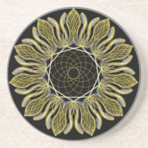 Zonnebloem Dreamcatcher Zandsteen Onderzetter