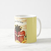 Zonnebloem drie Beste Vrienden zussen personaliser Koffiemok (Voorkant rechts)