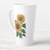 Zonnebloem Dromen: Grote Latte Mok (17oz) (Linkerhoek)