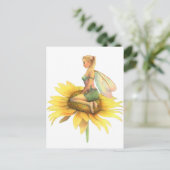 "Zonnebloem" Een mooie ventilator van Scot Howden Briefkaart (Staand voorkant)