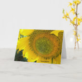 Zonnebloem: een zonnige dag. kaart (Gele Bloem)