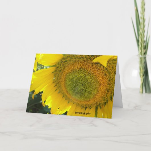 Zonnebloem: een zonnige dag. kaart (Voorkant)