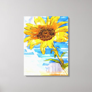 Zonnebloem Eénmalige merker - Cute Sunflower Lover Canvas Afdruk