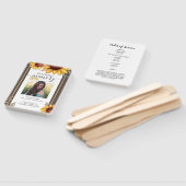 Zonnebloem Eenvoudige Foto Begrafenisprogramma Handwaaier (Niet-gemonteerd)