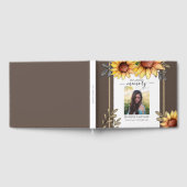 Zonnebloem Eenvoudige foto Funeral Keepomwille Gastenboek (Volledig)