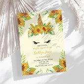 Zonnebloem Eicorn Gele Stomme Meisjes Kaart